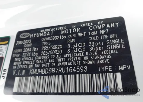 2024 Genesis Gv80 2.5T Awd from USA, damaged, VIN KMUHBDSB7RU164593